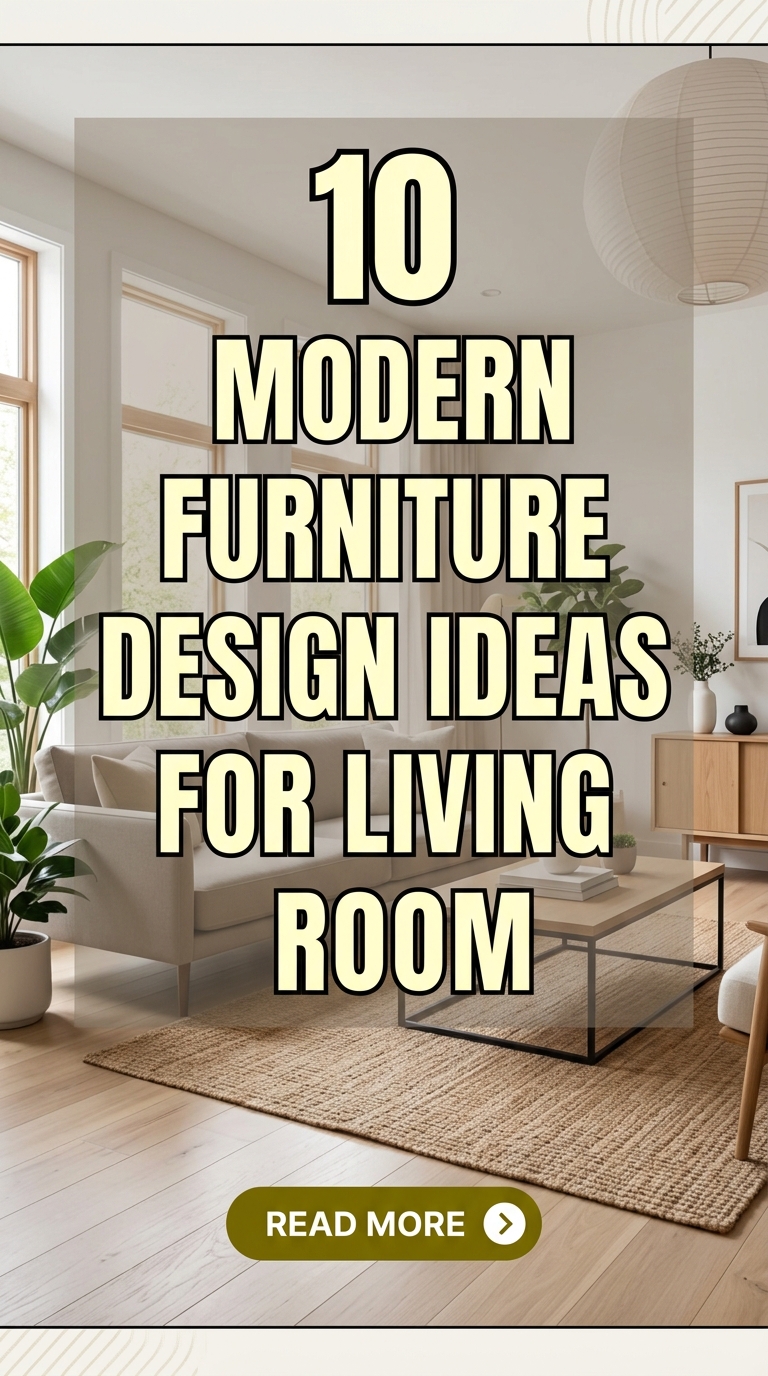 10 Modern Furniture Design Ideas for Living Room