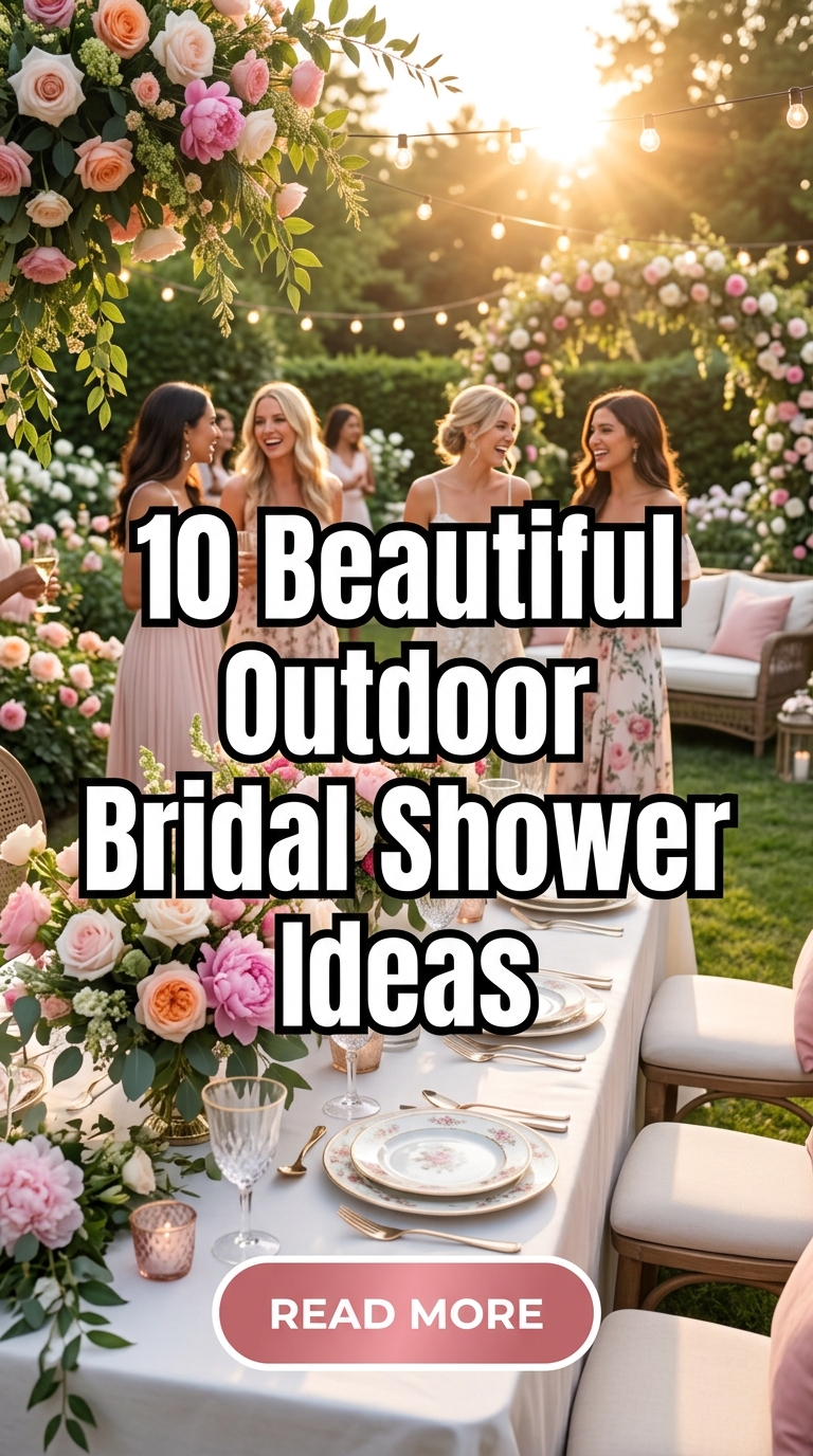 10 Beautiful Outdoor Bridal Shower Ideas