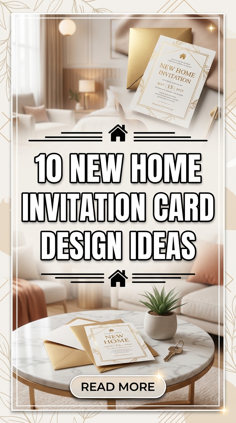 10 New Home Invitation Card Design Ideas