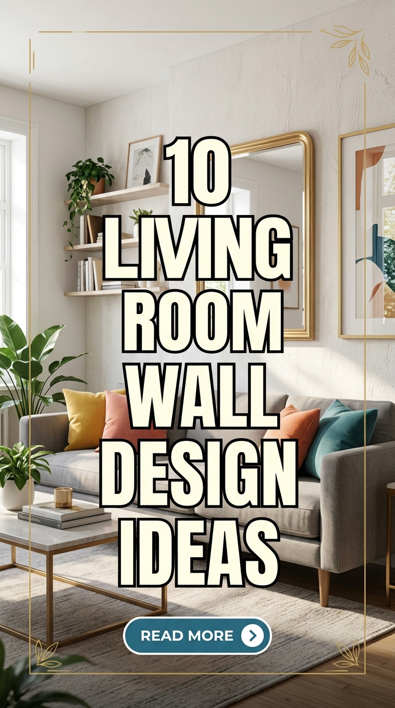 10 Living Room Wall Design Ideas
