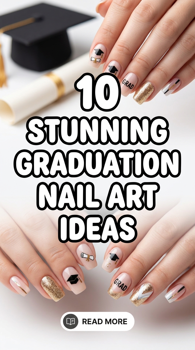 10 Stunning Graduation Nail Art Ideas