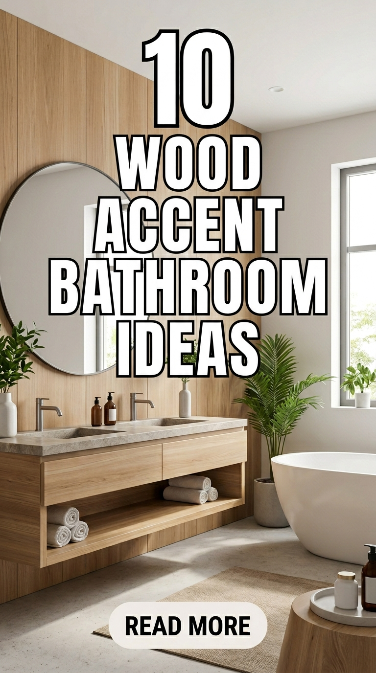 10 Wood Accent Bathroom Ideas