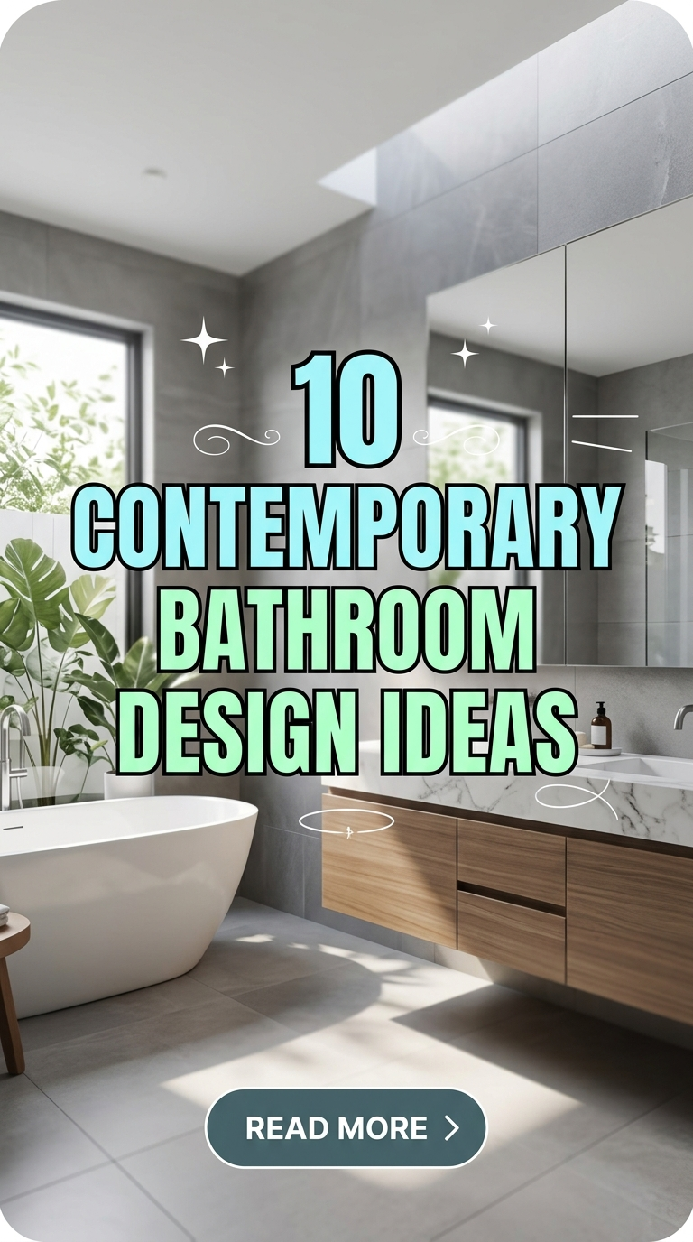 10 Contemporary Bathroom Design Ideas