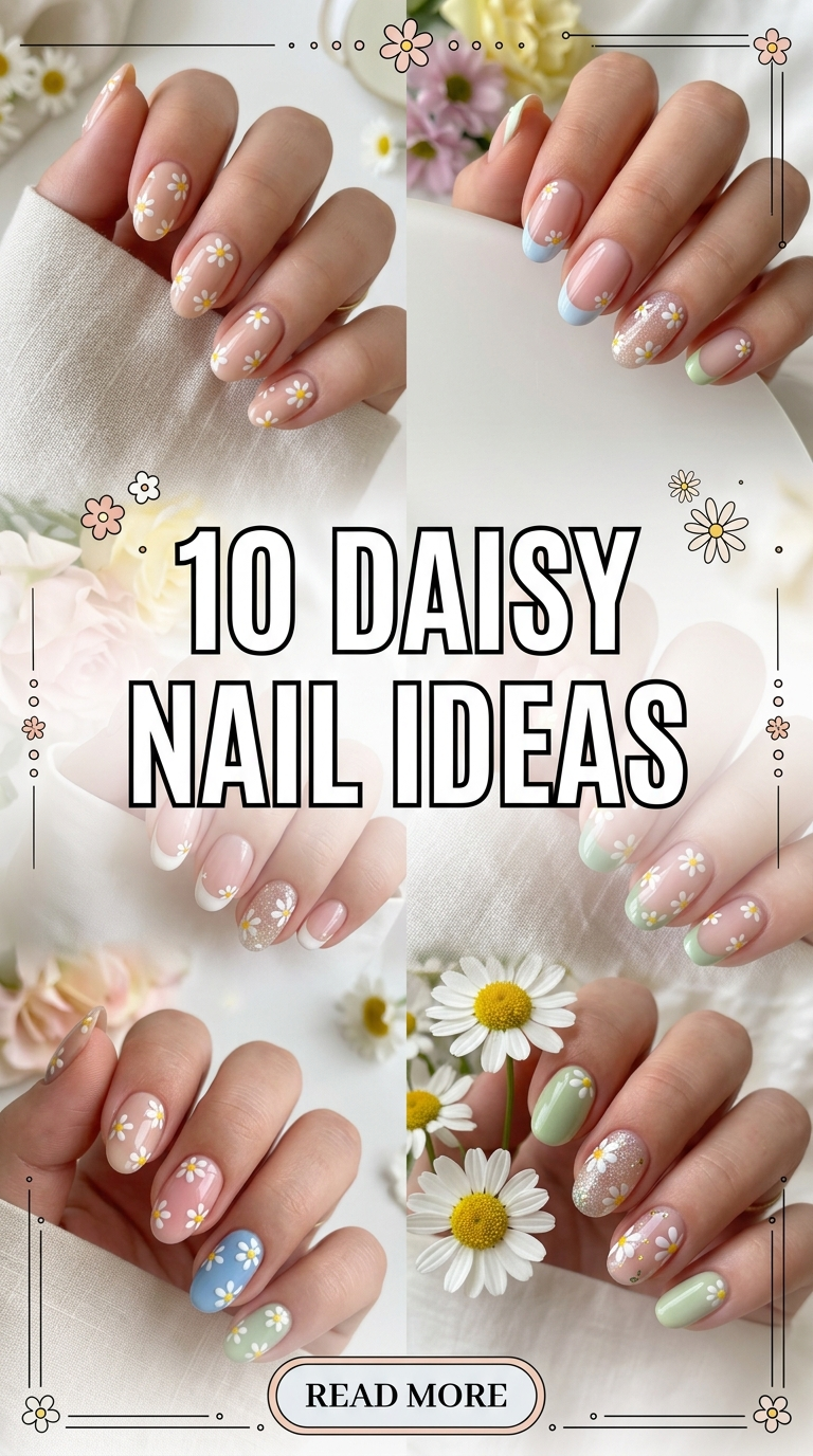 10 Daisy Nail Ideas