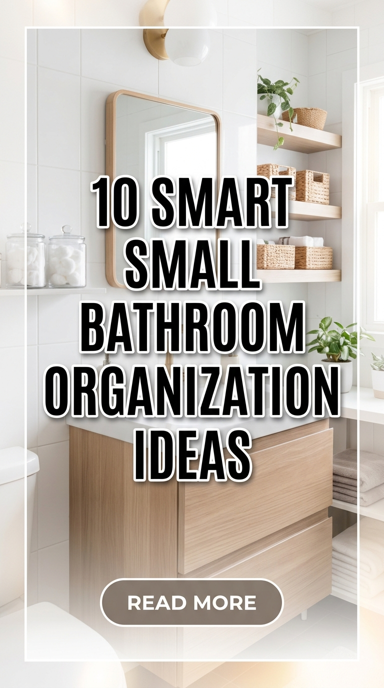 10 Smart Small Bathroom Organization Ideas