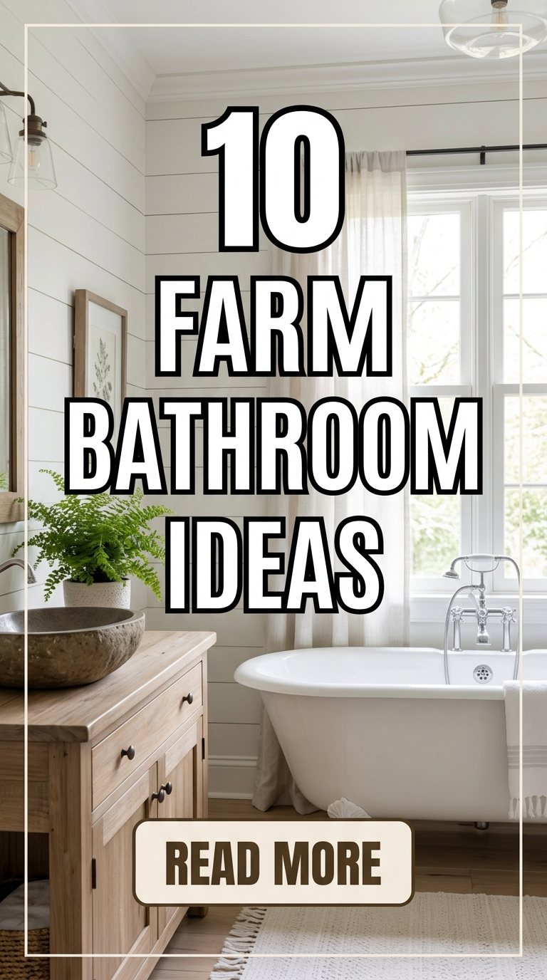 10 Farm Bathroom Ideas