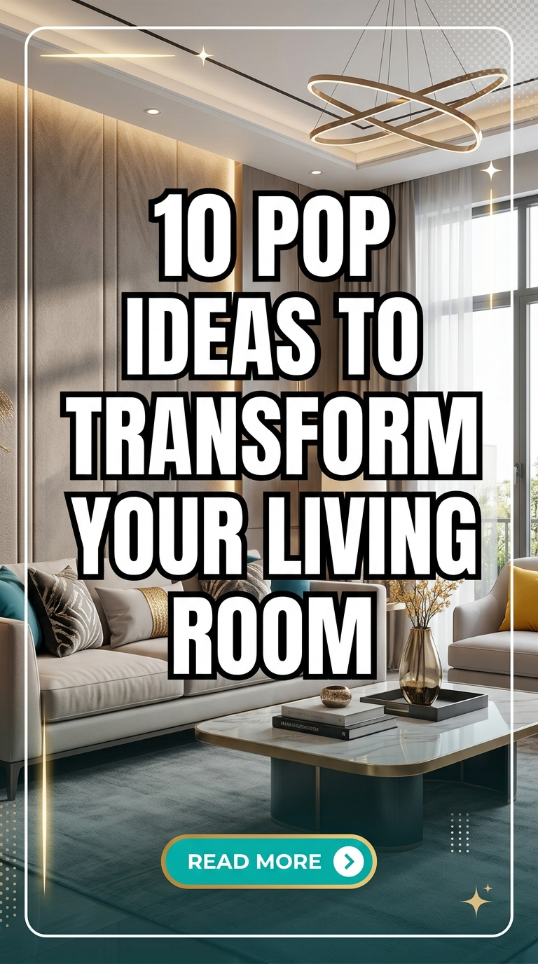 10  POP Ideas to Transform Your Living Room