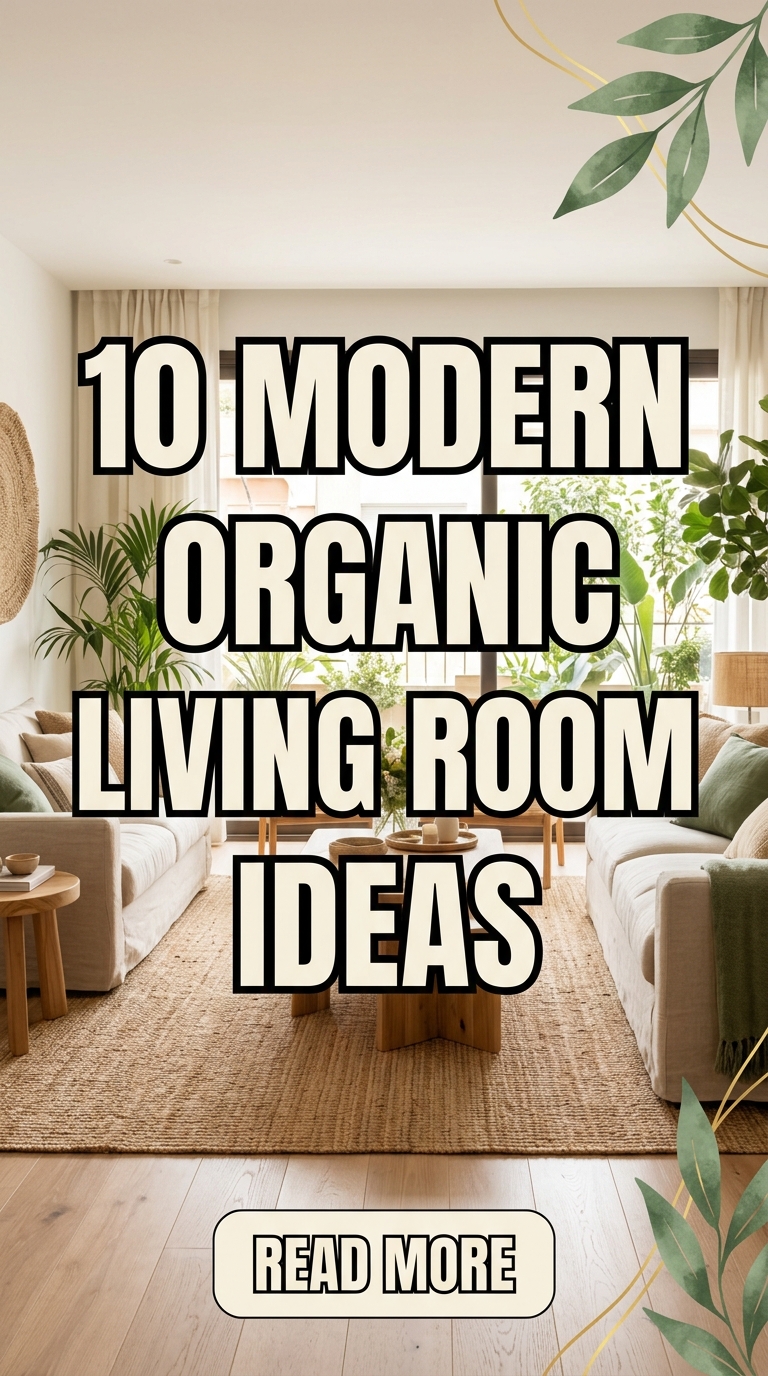 10 Modern Organic Living Room Ideas