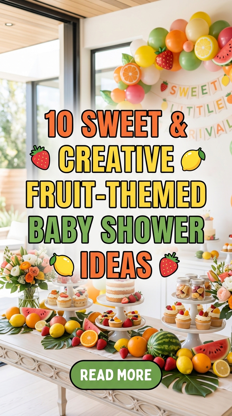 10 Sweet & Creative Fruit-Themed Baby Shower Ideas