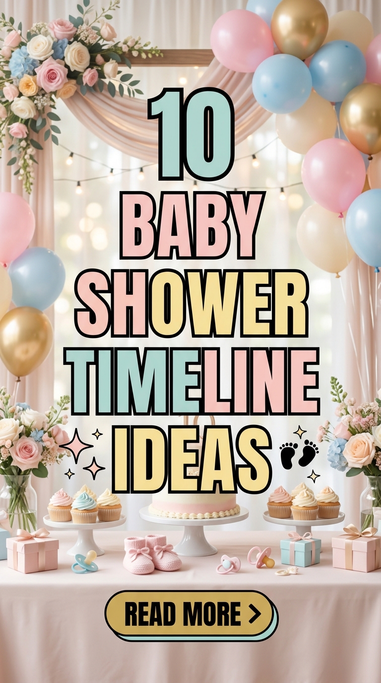 10  Baby Shower Timeline Ideas