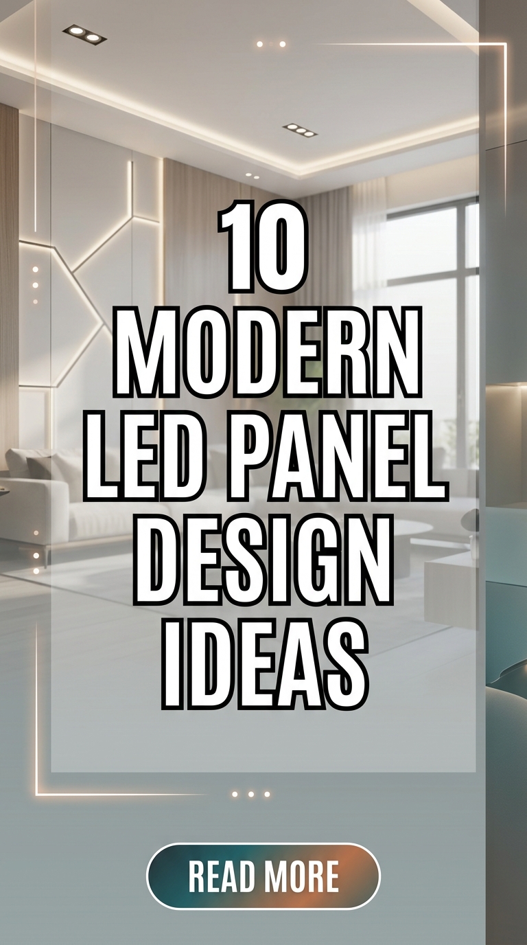 10 Modern LED Panel Design Ideas