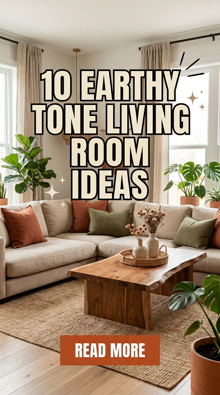 10 Earthy Tone Living Room Ideas