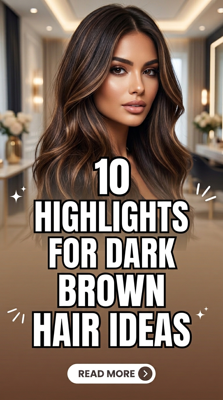 10 Stunning Highlights for Dark Brown Hair Ideas