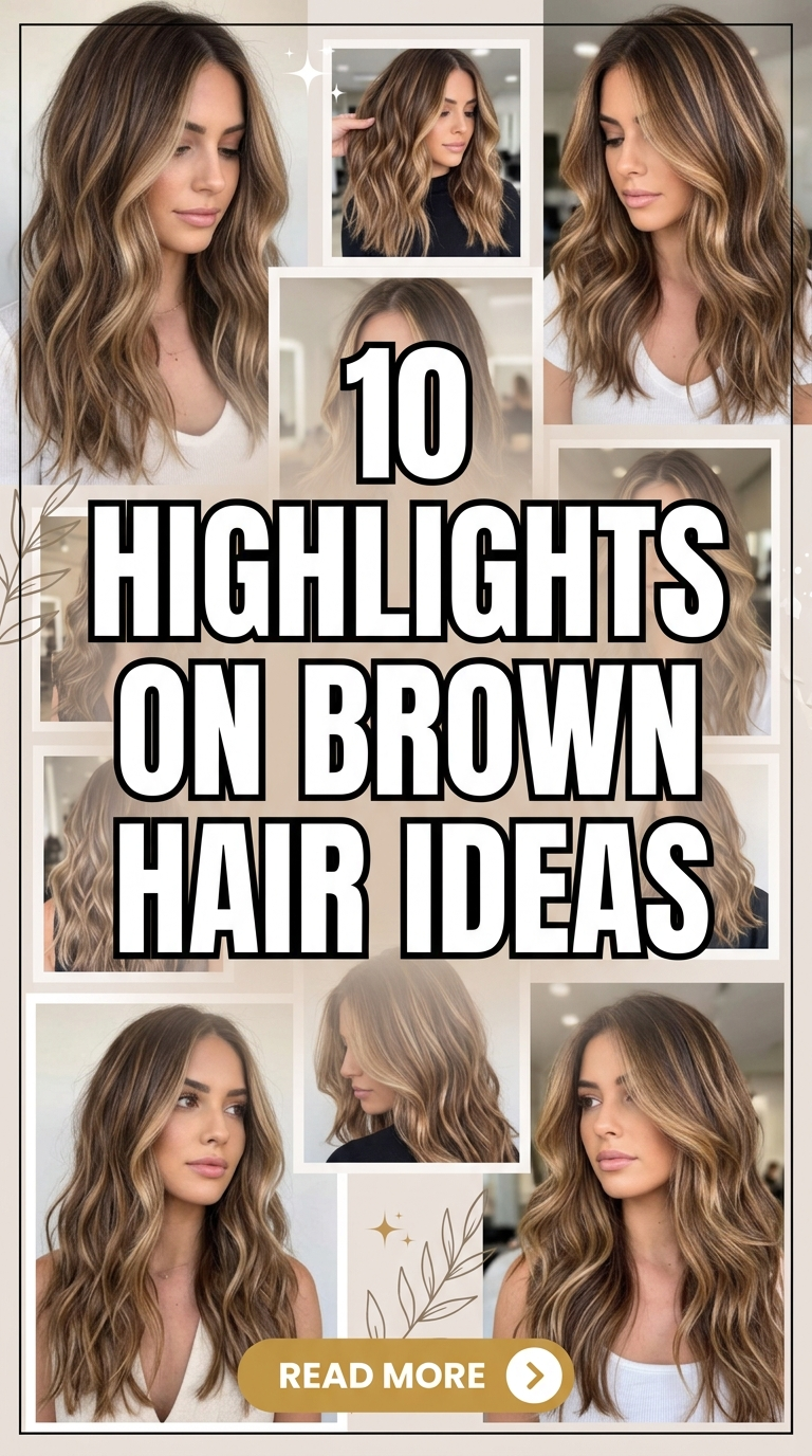 10 Highlights on Brown Hair Ideas