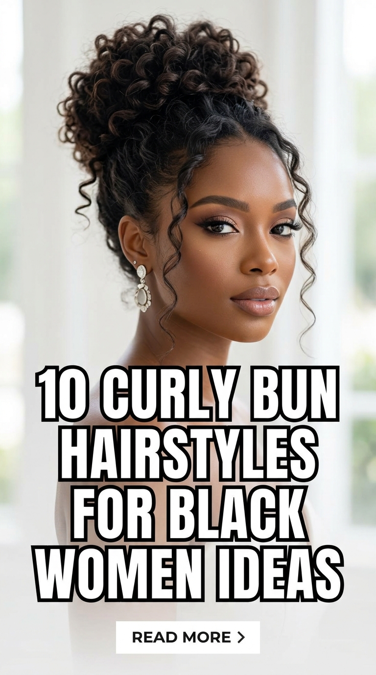 10 Curly Bun Hairstyles for Black Women Ideas