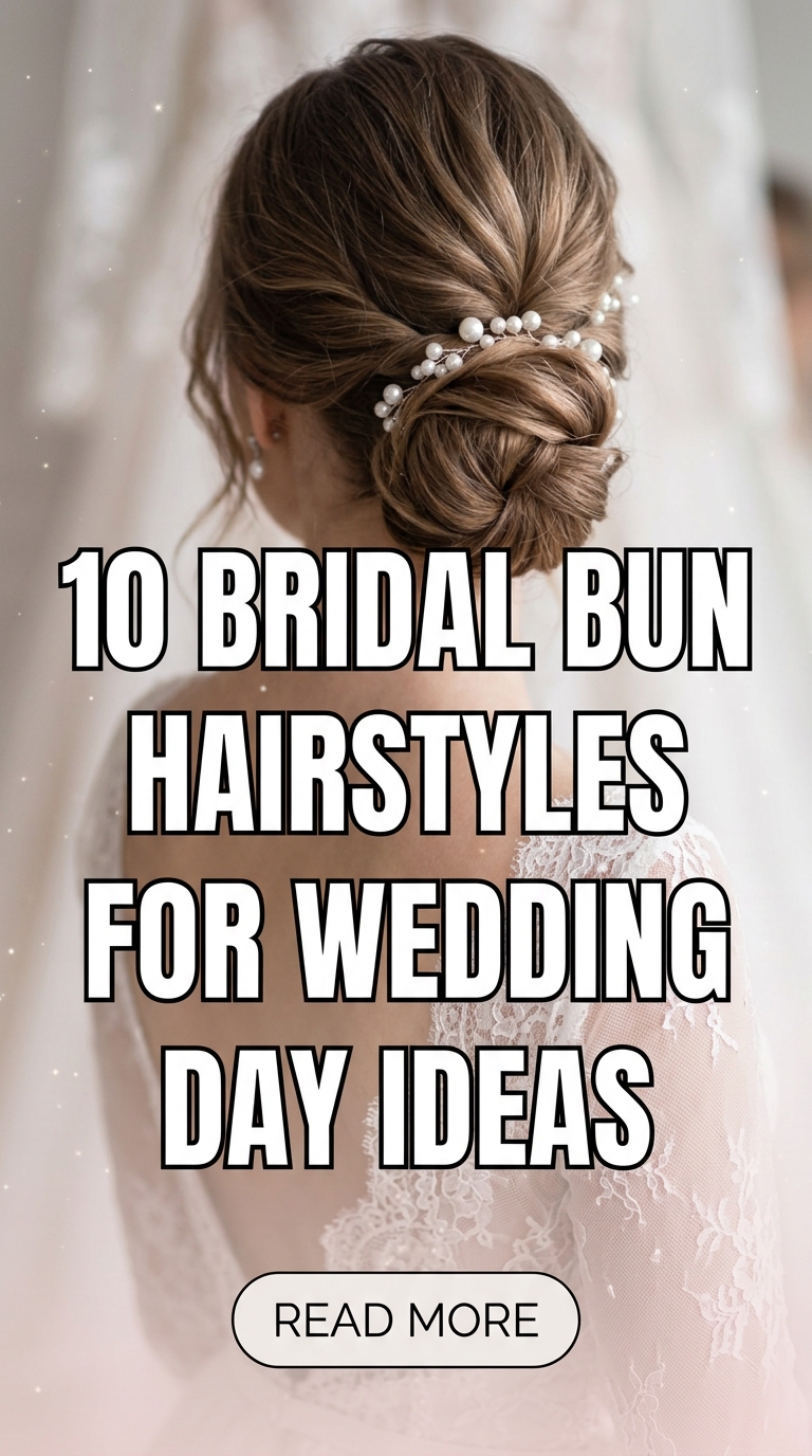 10 Bridal Bun Hairstyles for Wedding Day Ideas