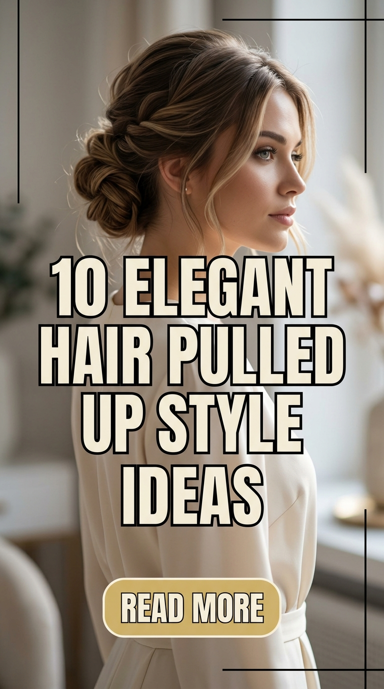 10 Elegant Hair Pulled Up Style Ideas