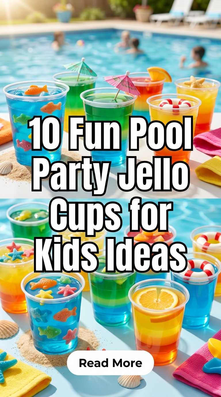 10 Fun Pool Party Jello Cups for Kids Ideas