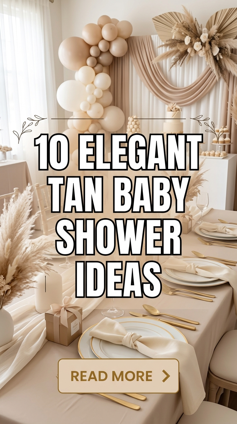 10 Elegant Tan Baby Shower Ideas
