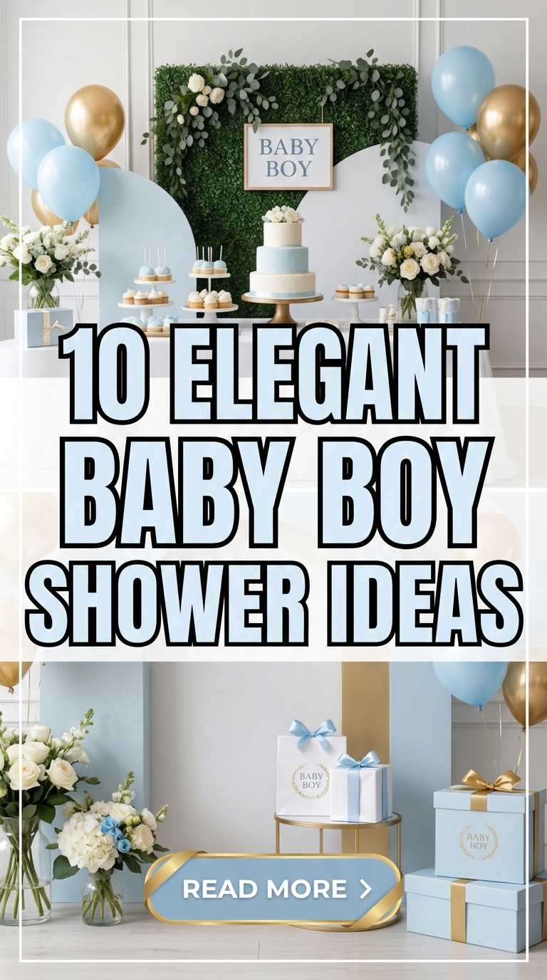 10 Elegant Baby Boy Shower Ideas