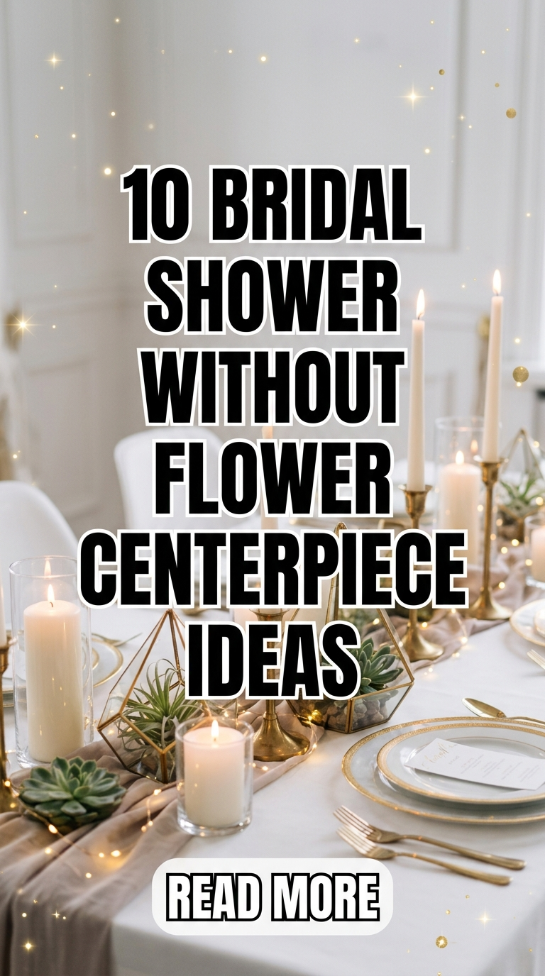 10 Bridal Shower Without Flower Centerpiece Ideas
