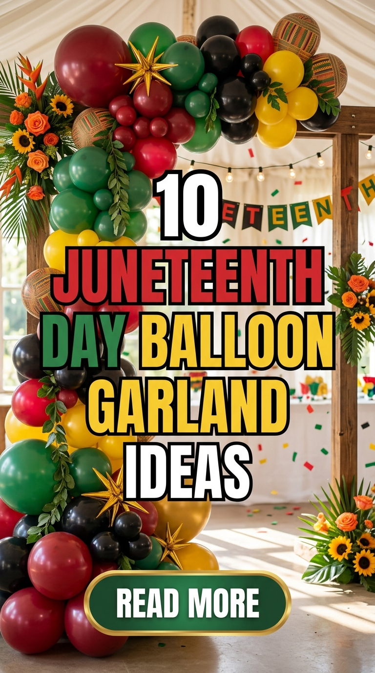 10 Juneteenth Day Balloon Garland Ideas