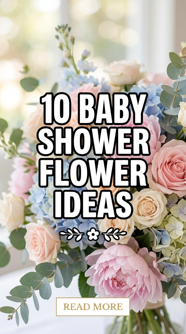 10 Beautiful Baby Shower Flower Ideas