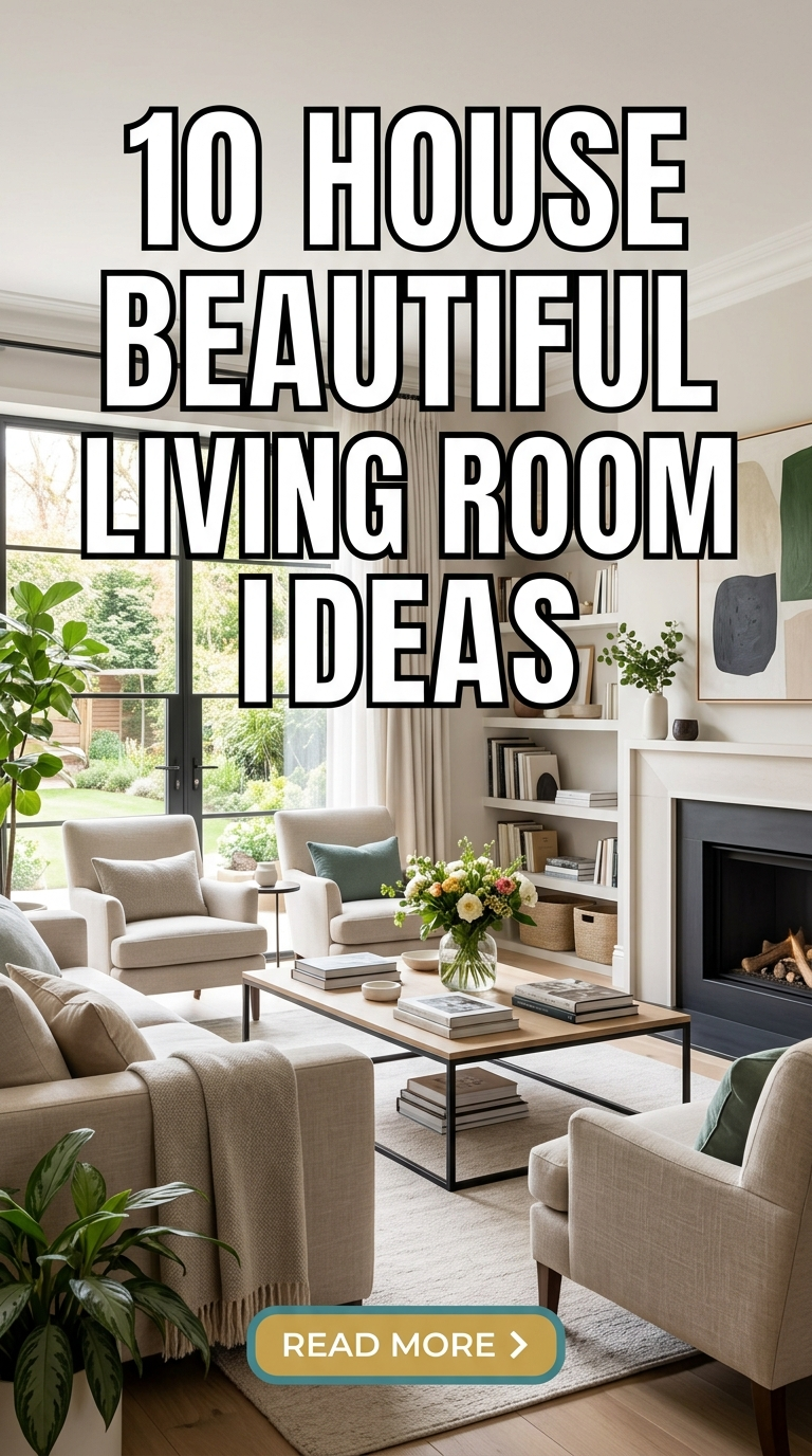 10 House Beautiful Living Room Ideas