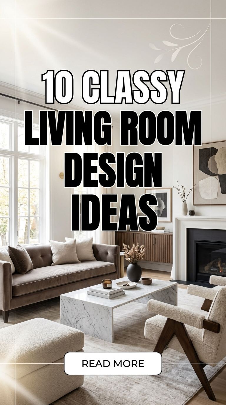 10 Classy Living Room Design Ideas