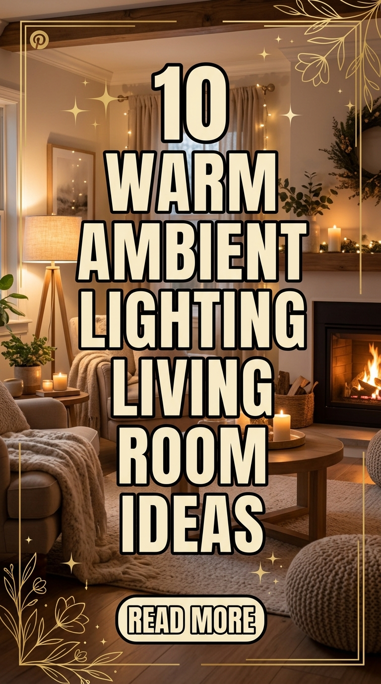 10 Warm Ambient Lighting Living Room Ideas