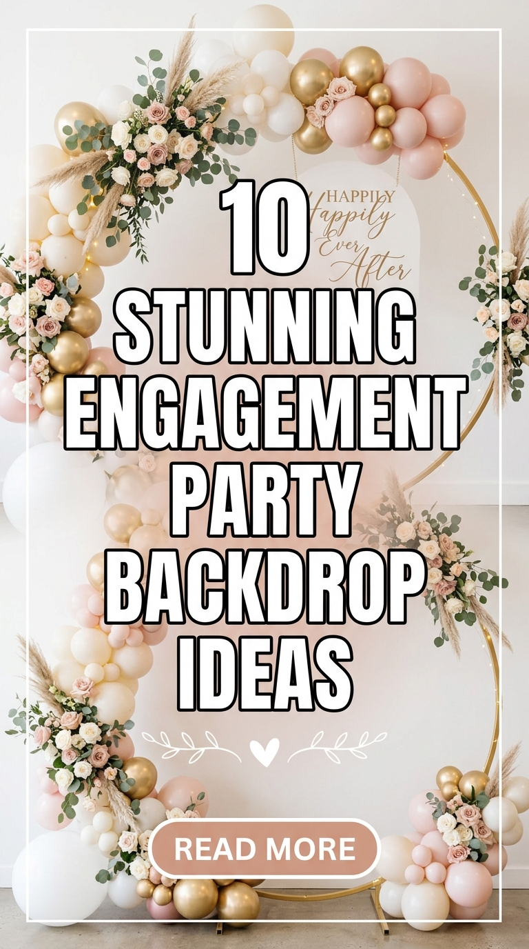 10 Stunning Engagement Party Backdrop Ideas