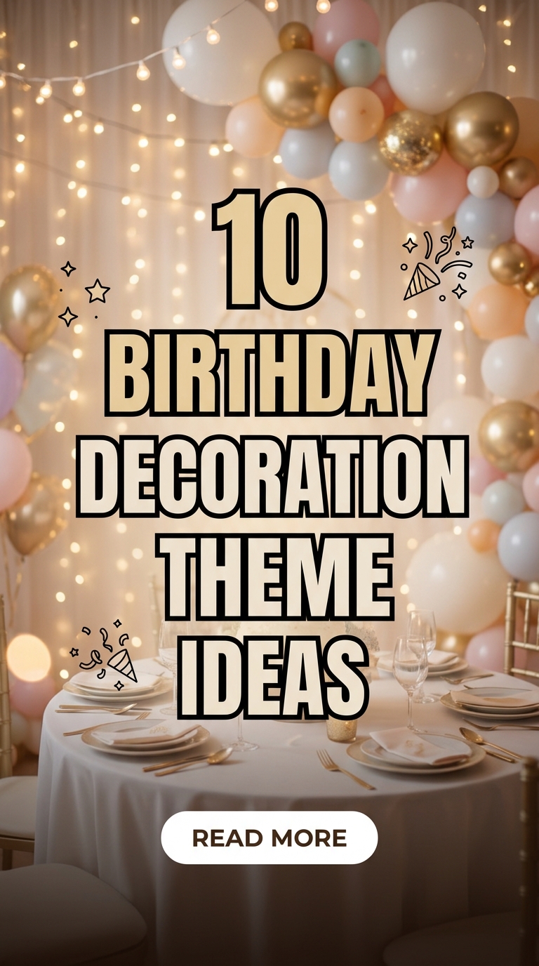 10 Birthday Decoration Theme Ideas