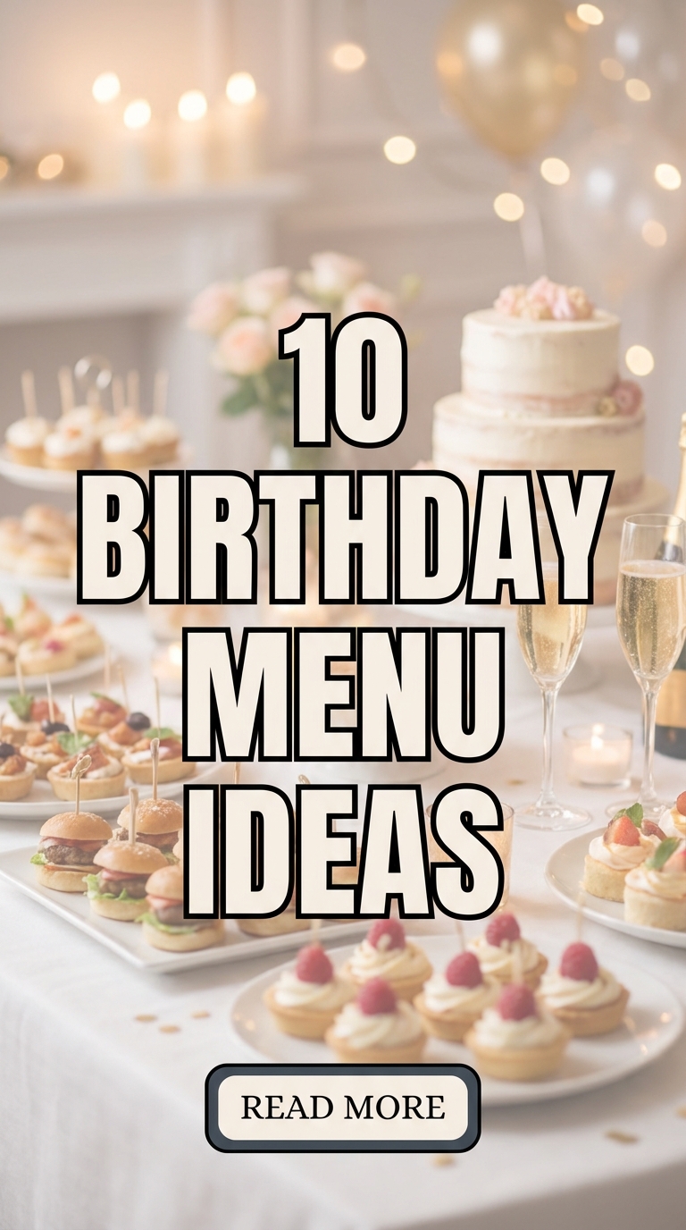 10 Birthday Menu Ideas