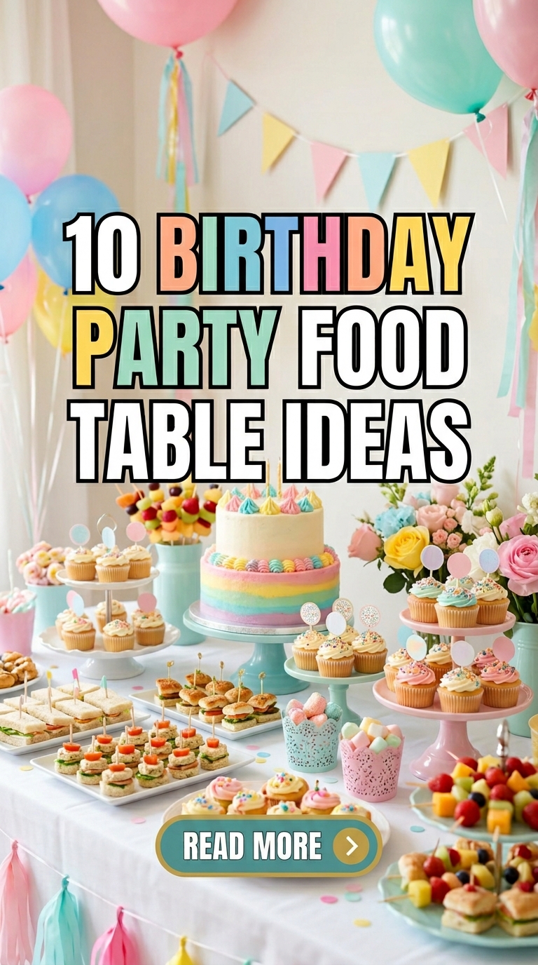 10 Birthday Party Food Table Ideas