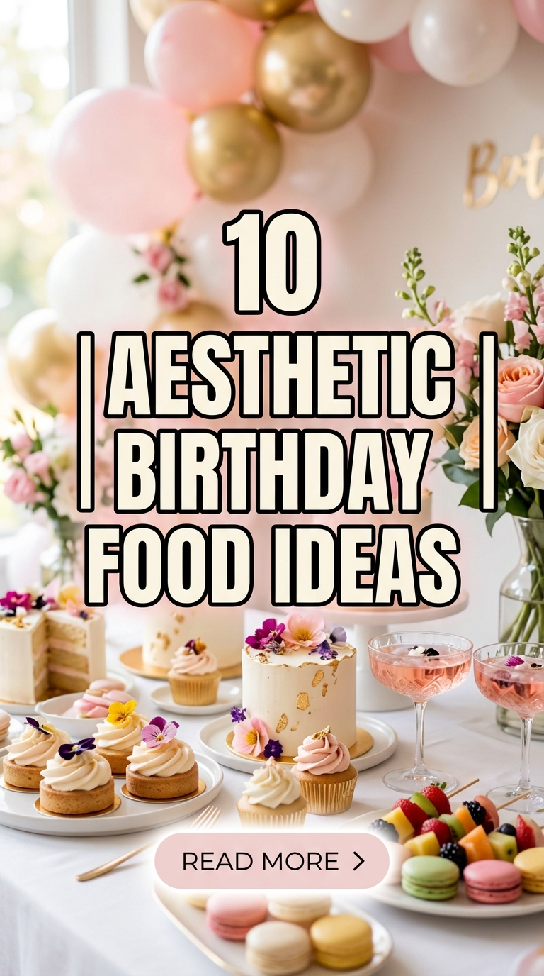 10 Aesthetic Birthday Food Ideas
