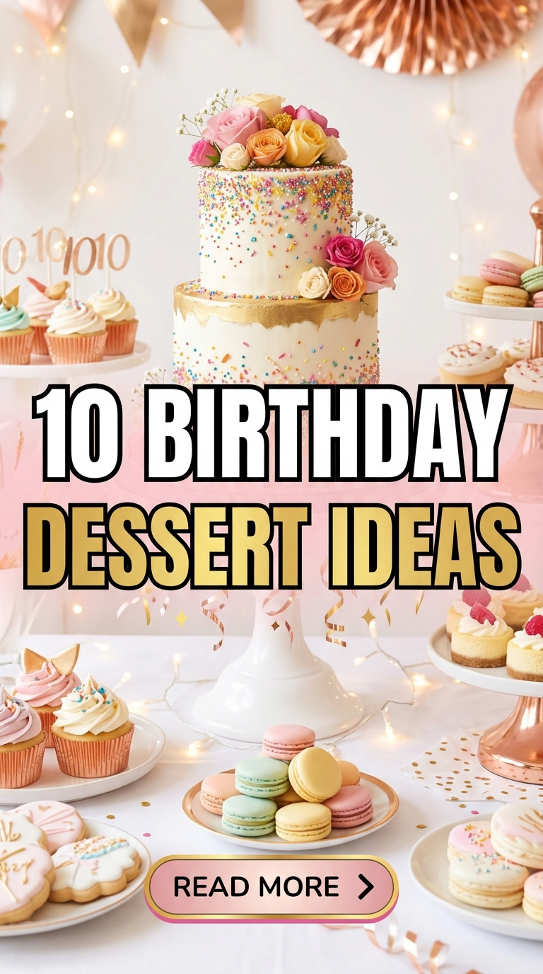10 Birthday Dessert Ideas