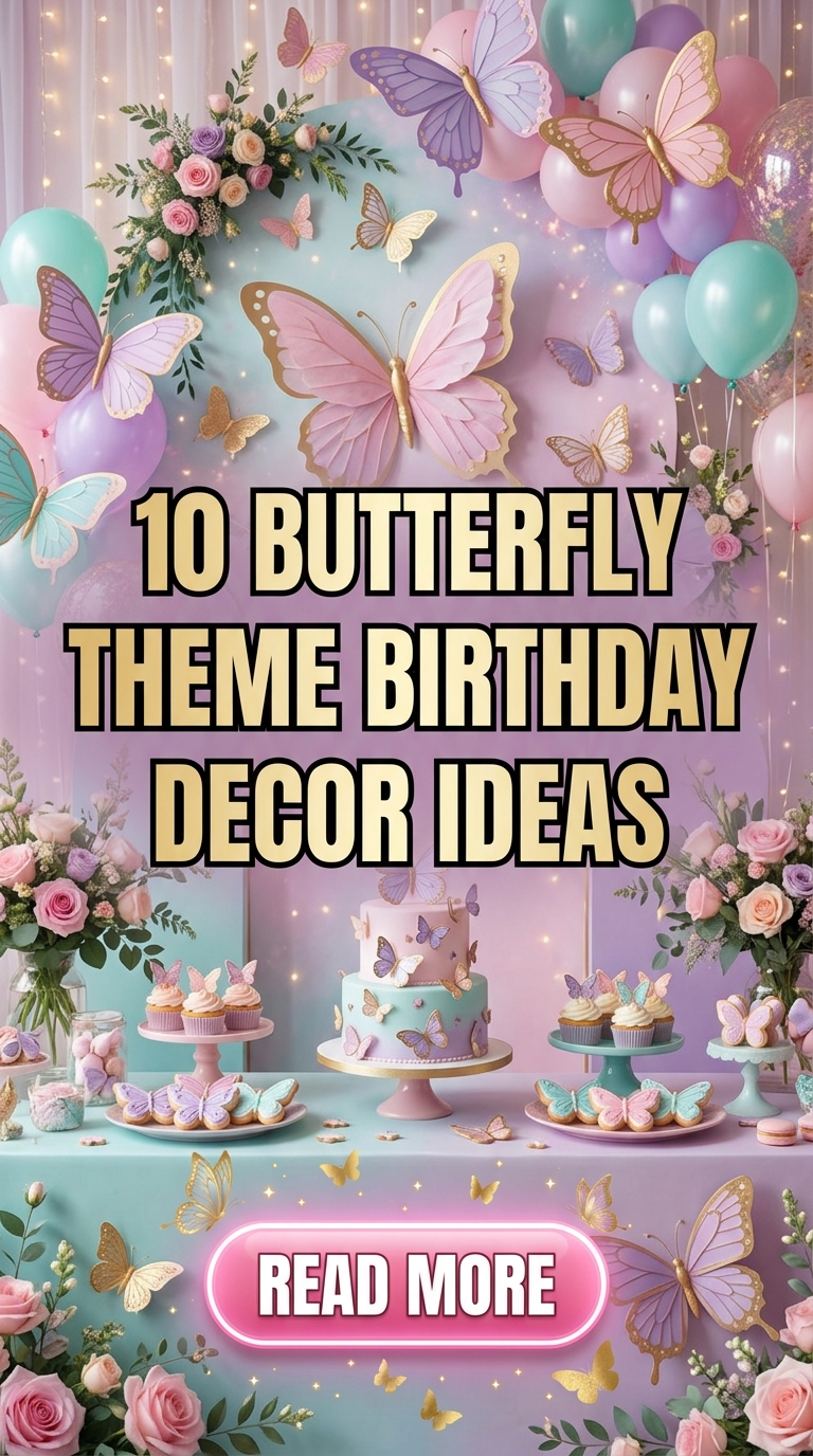 10 Butterfly Theme Birthday Decor Ideas