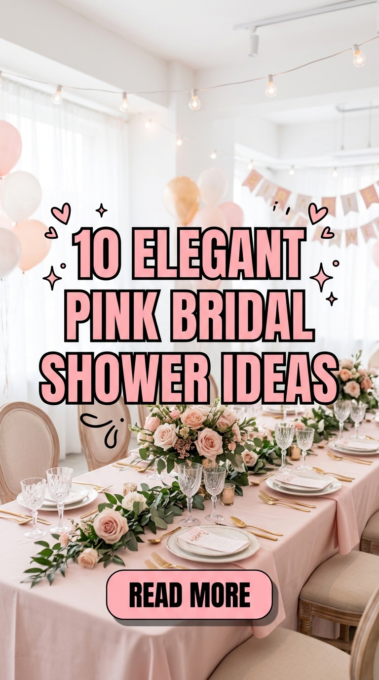10 Elegant Pink Bridal Shower Ideas