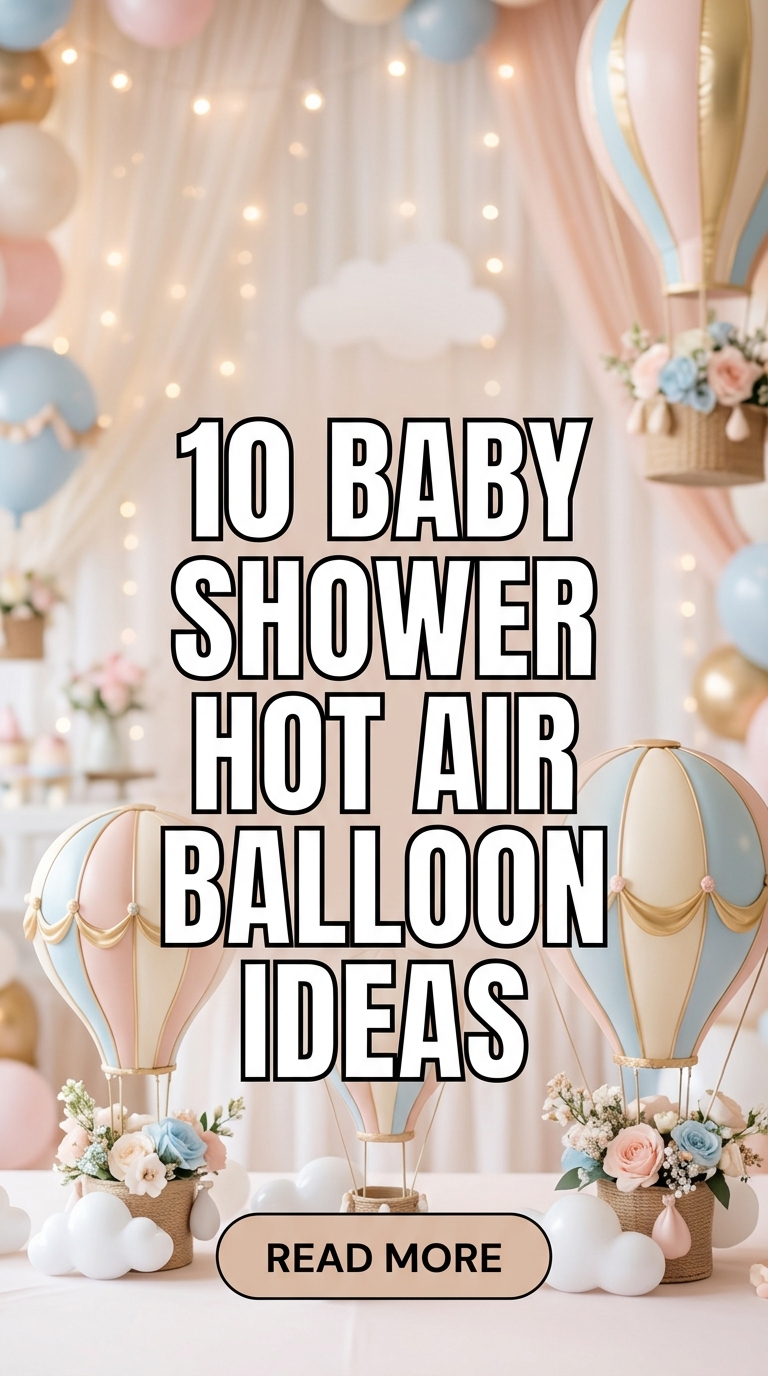 10 Baby Shower Hot Air Balloon Ideas